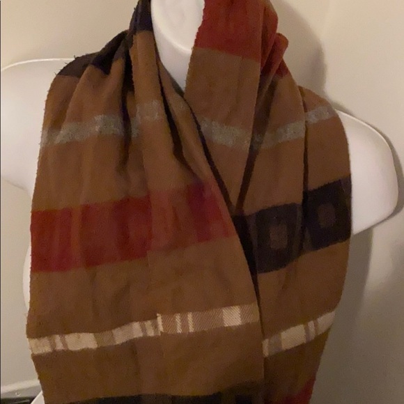 Vintage Accessories - Vintage  Wool plaid winter scarf